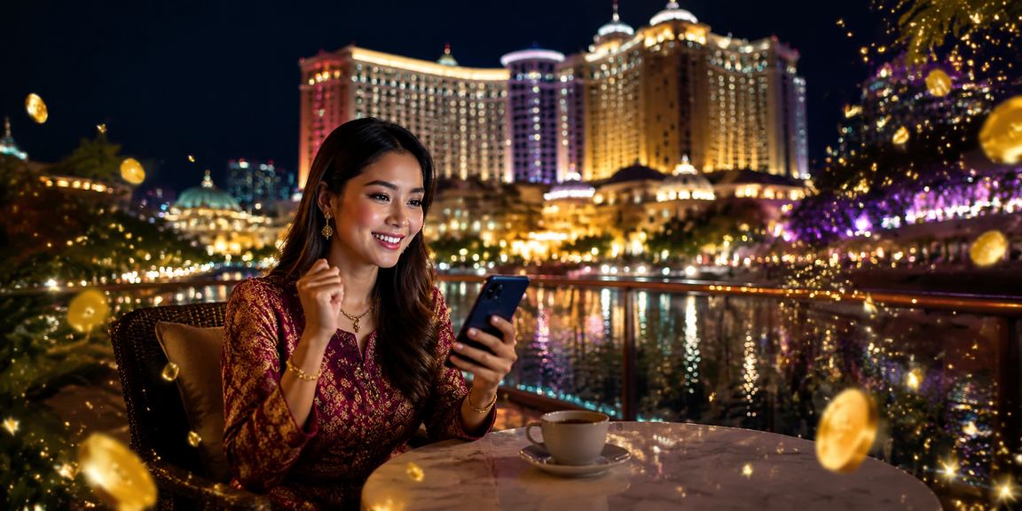 Penggunaan platform 1140 melalui telefon pintar di Genting Highlands yang responsif