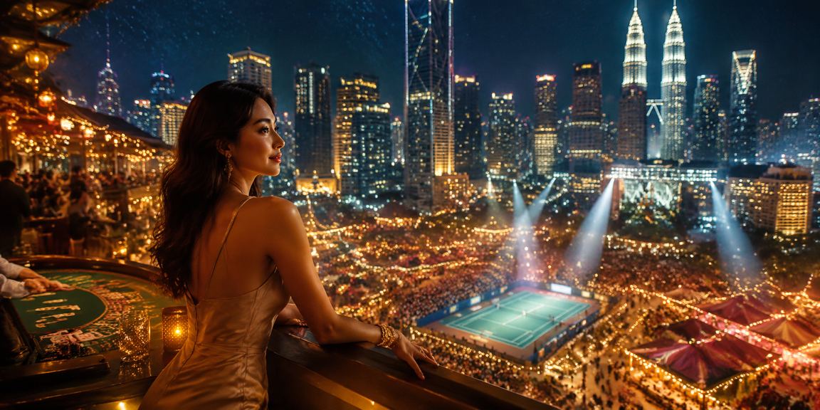 Meja Baccarat popular di Kuala Lumpur dengan suasana moden kasino